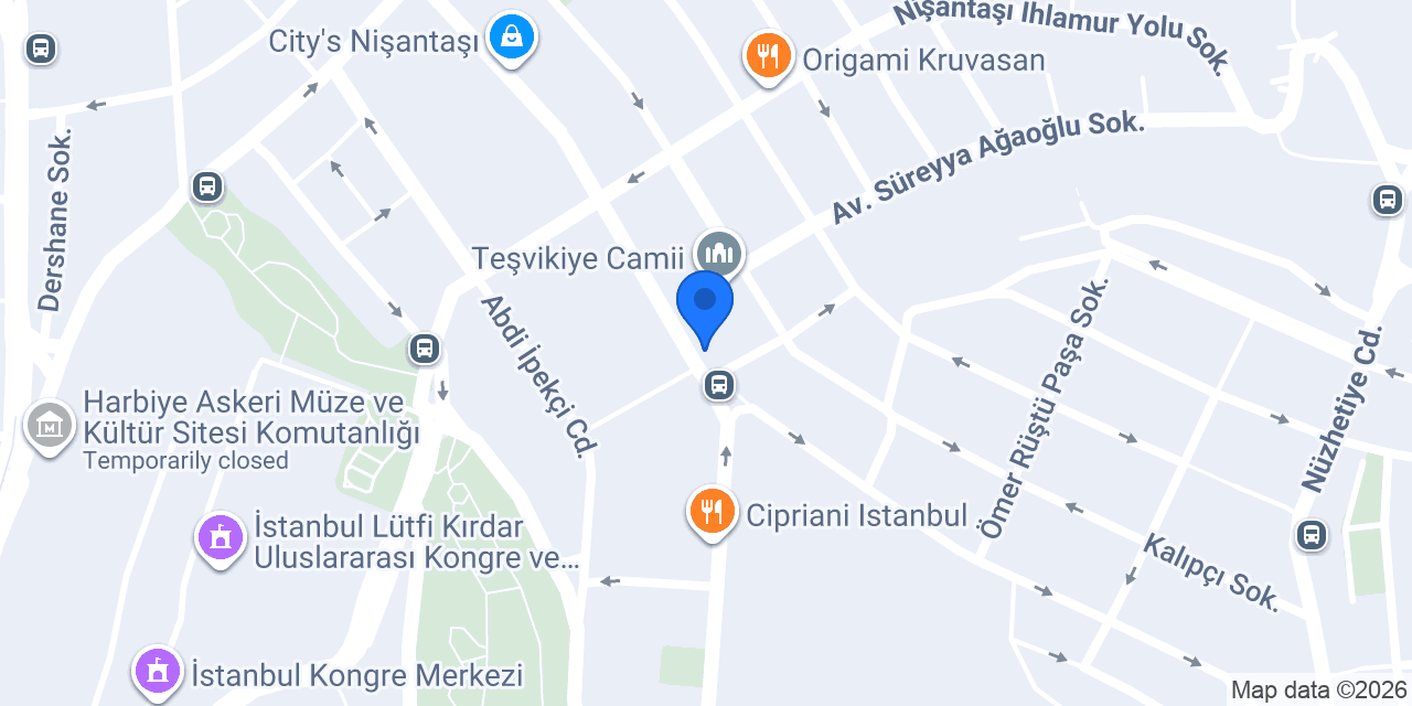 Happy Teşvikiye konumu