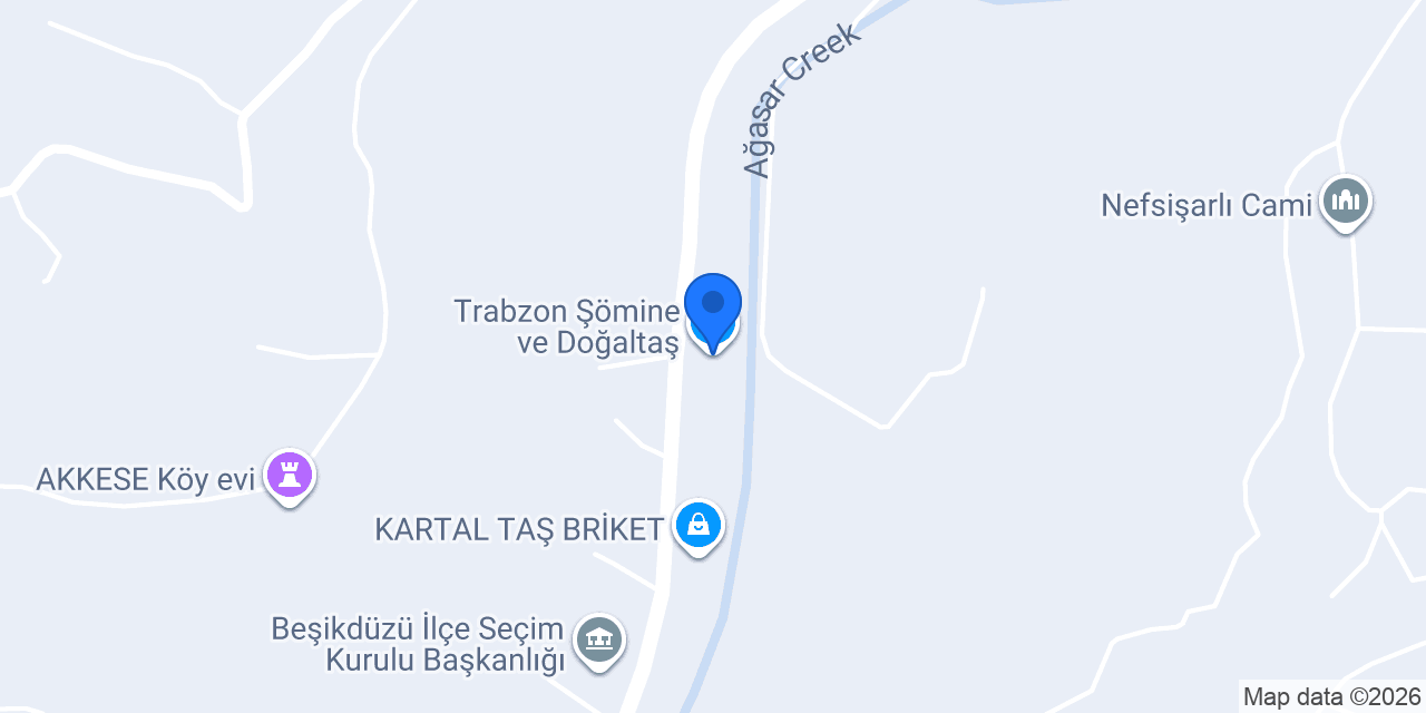 Trabzon Şömine ve Doğaltaş konumu