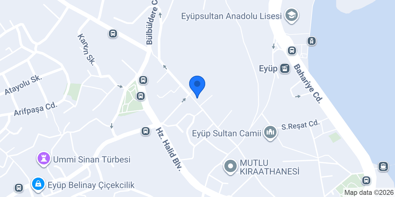 Kuveyt Türk Eyüp Sultan Şubesi konumu