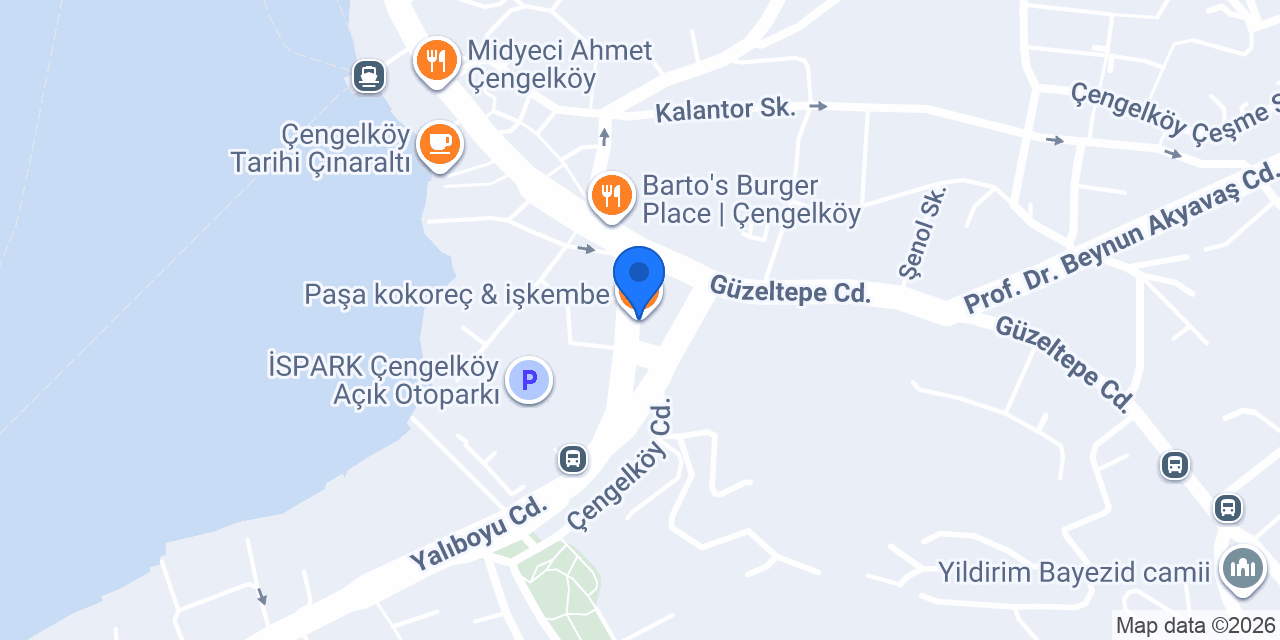 Paşa kokoreç & işkembe konumu