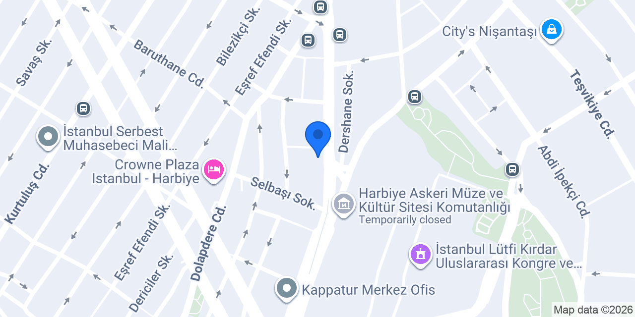 DenizBank Harbiye Şubesi konumu
