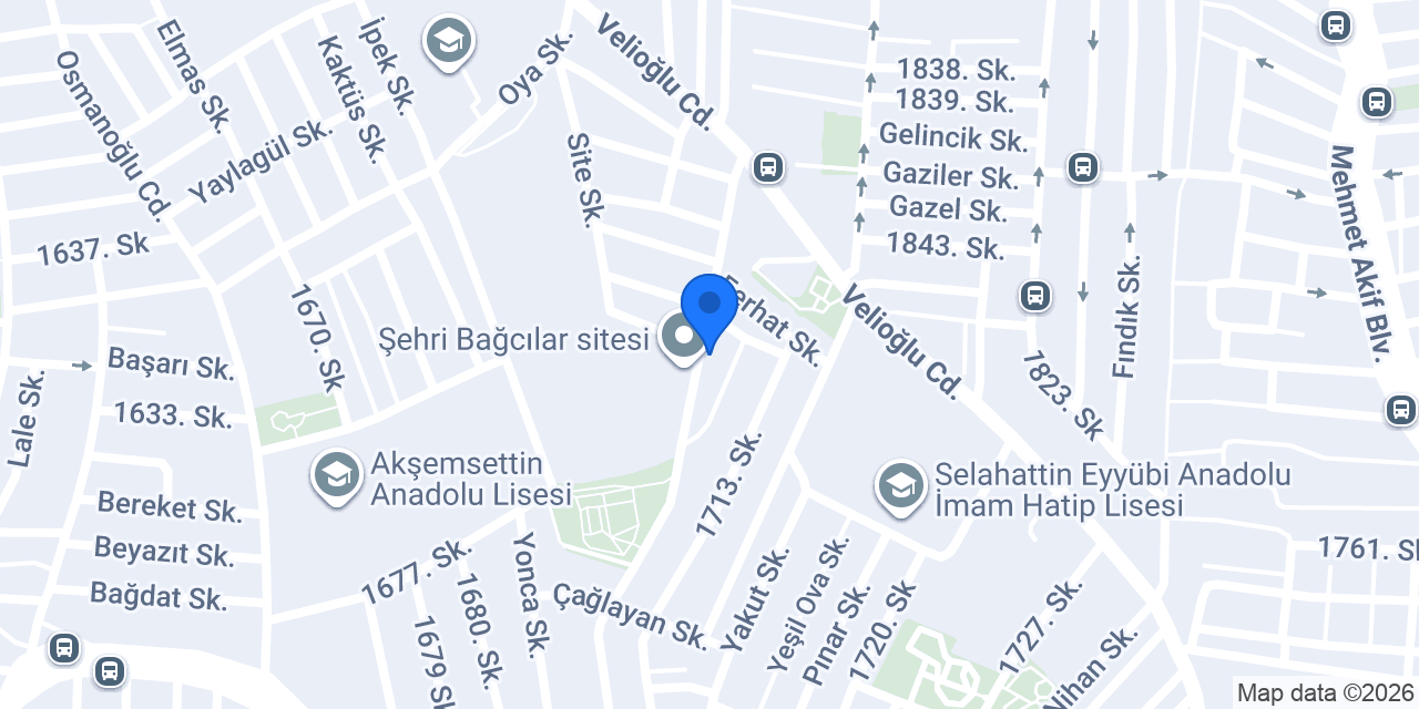 Barış Süpermarket konumu
