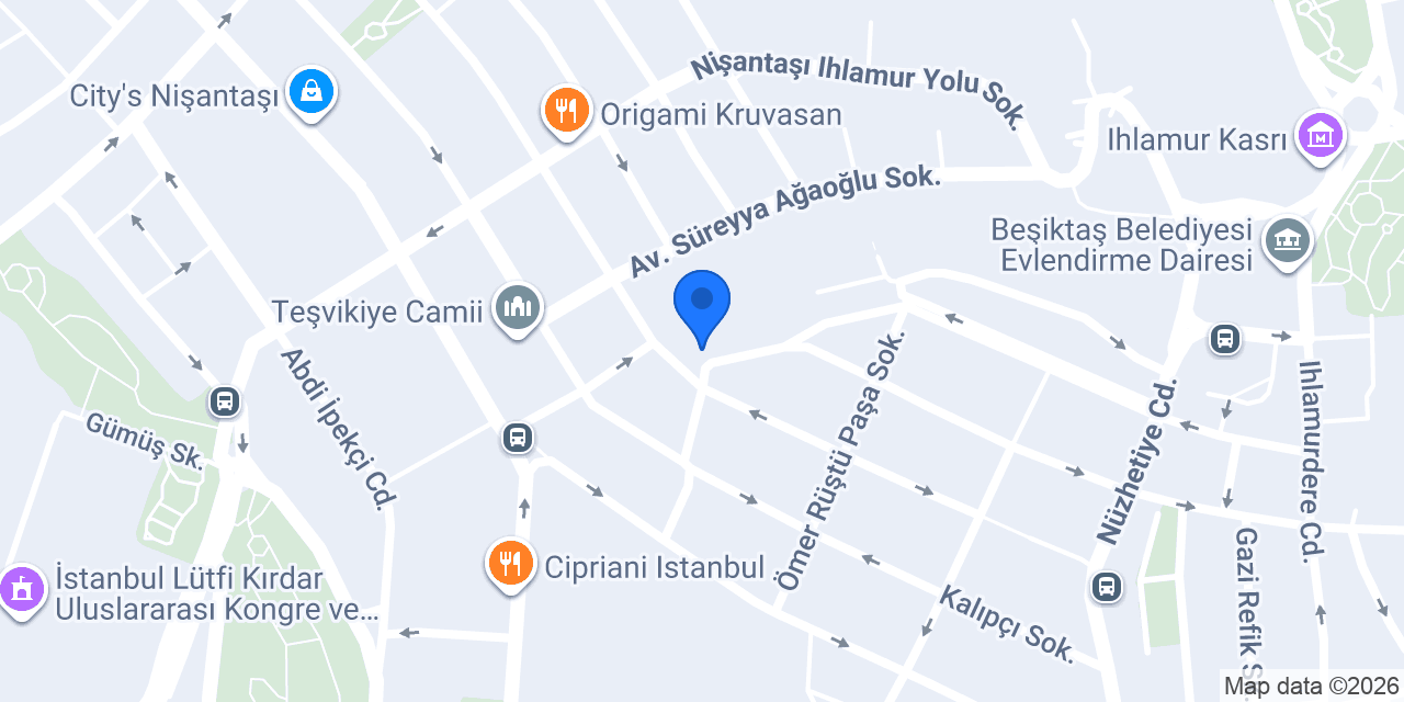 Teşvikiye Veteriner Kliniği konumu