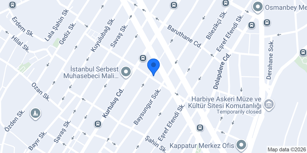 Cihangir Profiterolcüsü konumu