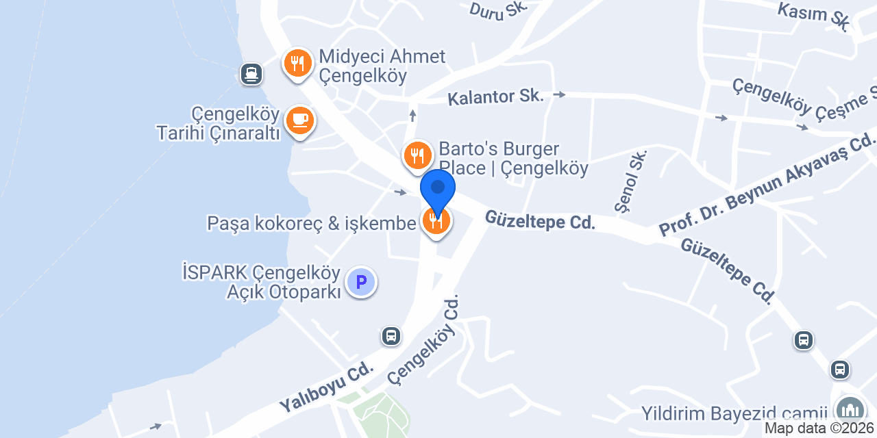 Dönerci Celal Usta - Çengelköy konumu