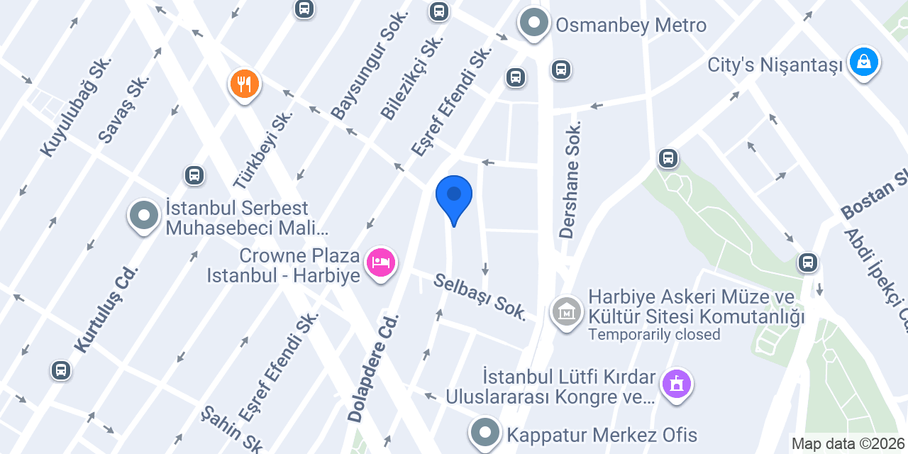 Şişli Su Tesisat konumu
