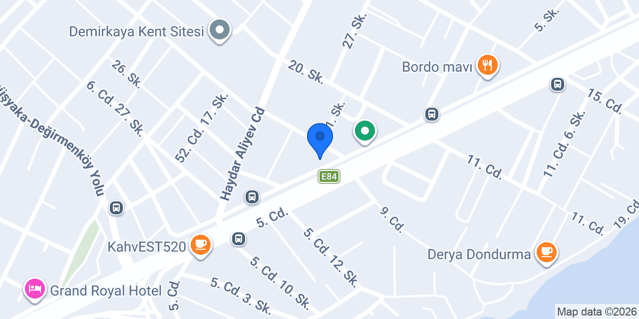 Üçgen Mobilya konumu