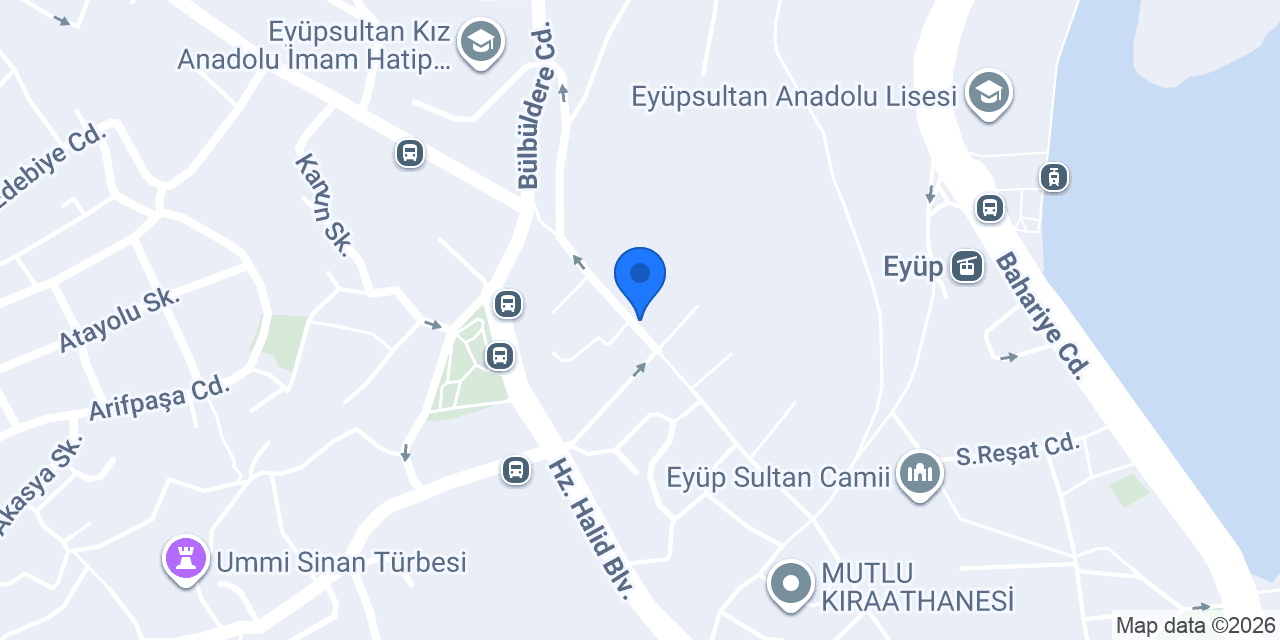 Albaraka Türk Eyüp Sultan Şubesi konumu