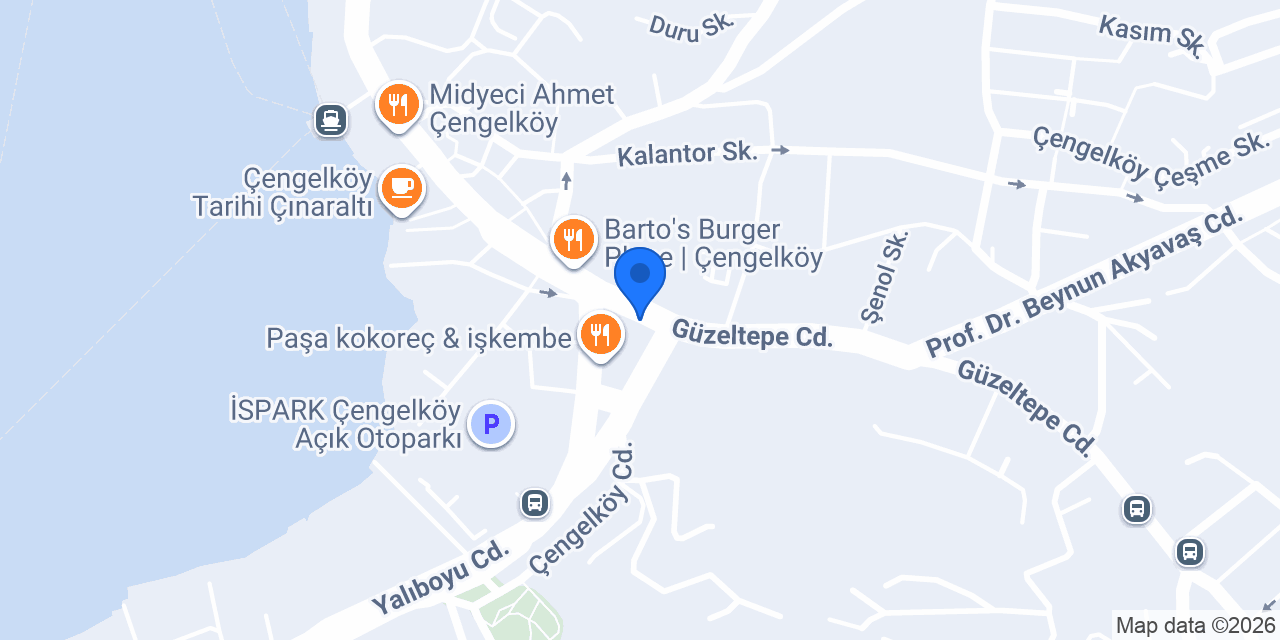 Çengelköy Pamuk Pilav konumu