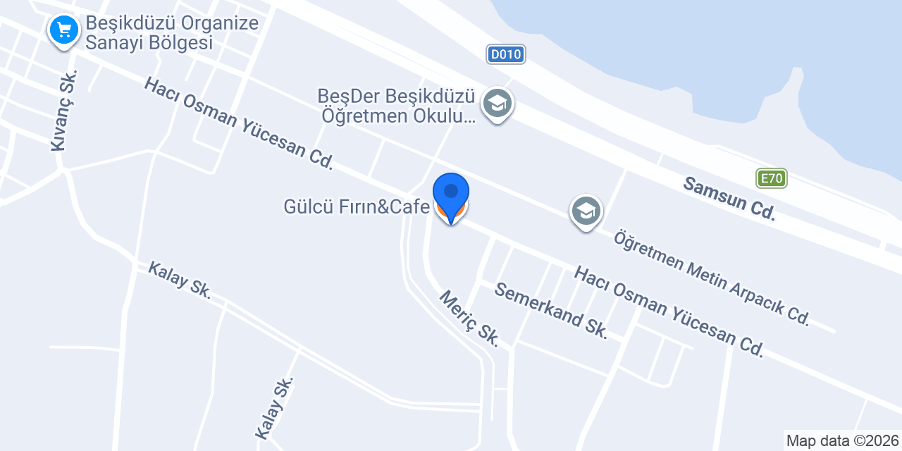 Gülcü Fırın&Cafe konumu