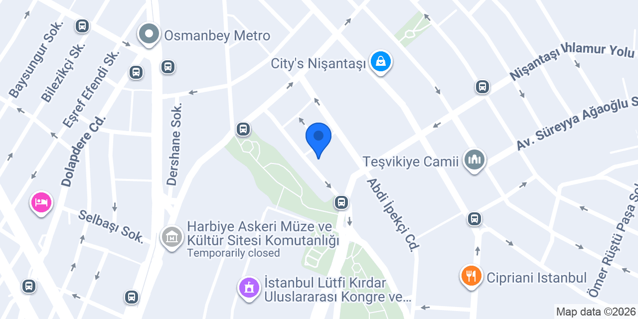 Odeabank - Nişantaşı Şubesi konumu