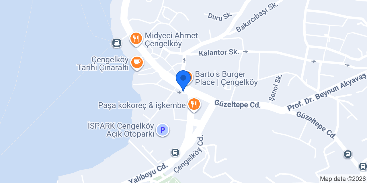 Bu & Bu Dondurma Çengelköy konumu