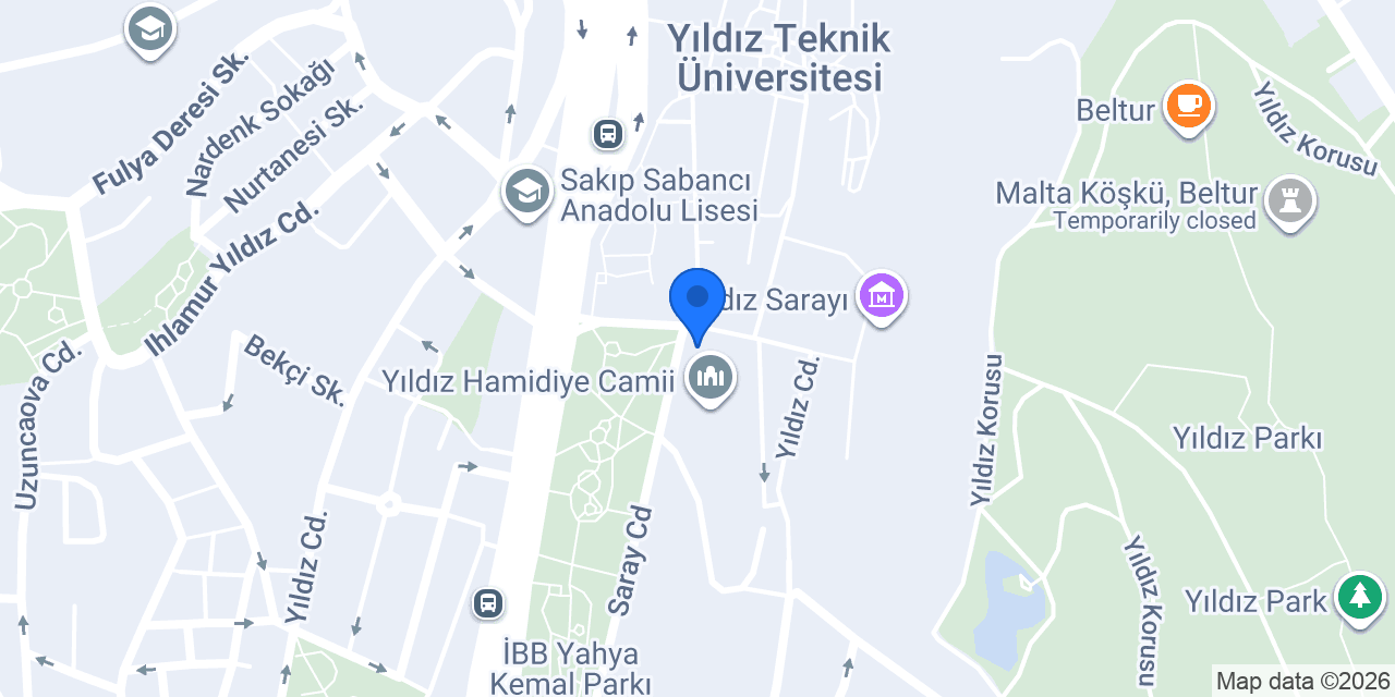 Yıldız Saat Kulesi konumu