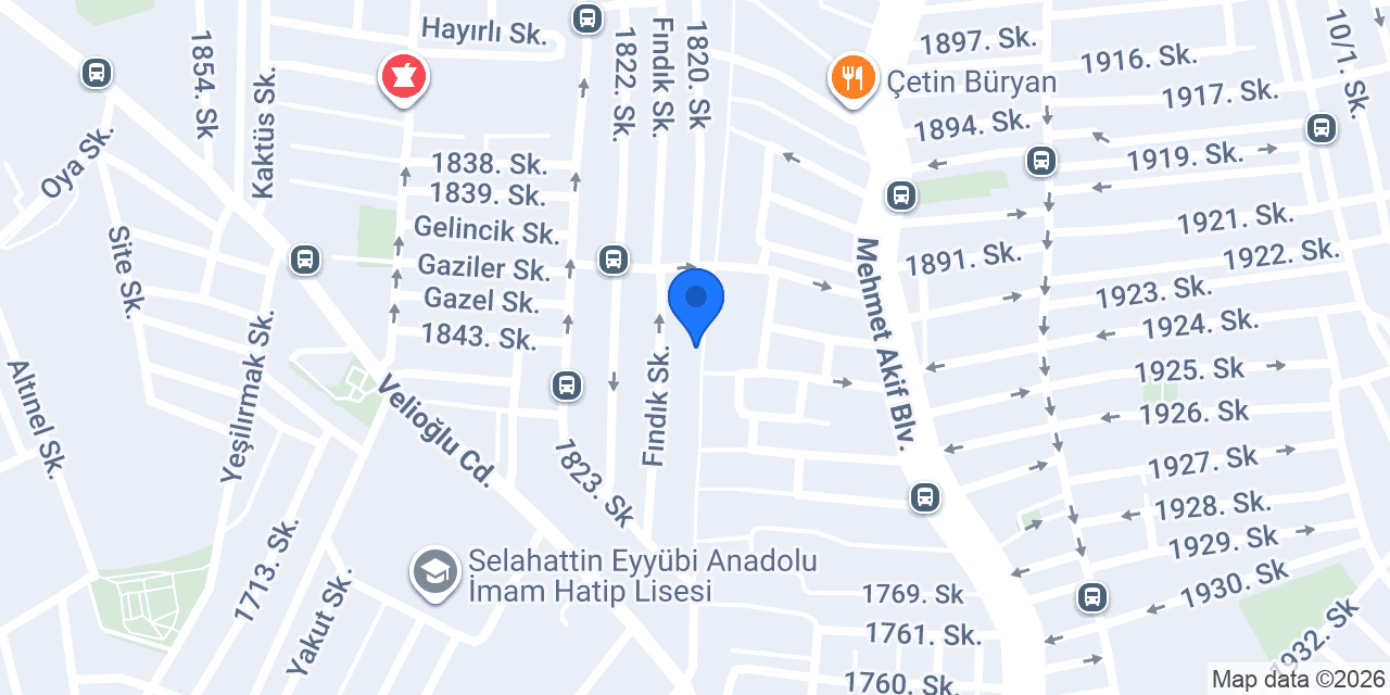 Vodafone Cep Merkezi konumu