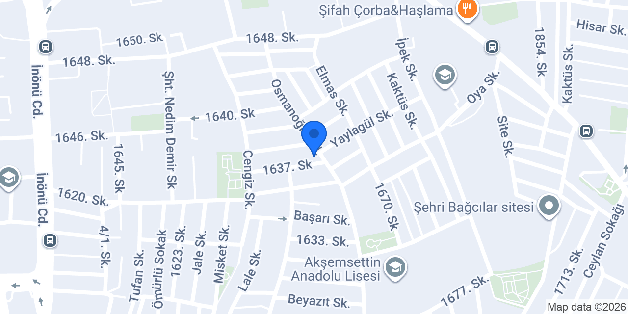 Yağmur Pastanesi konumu