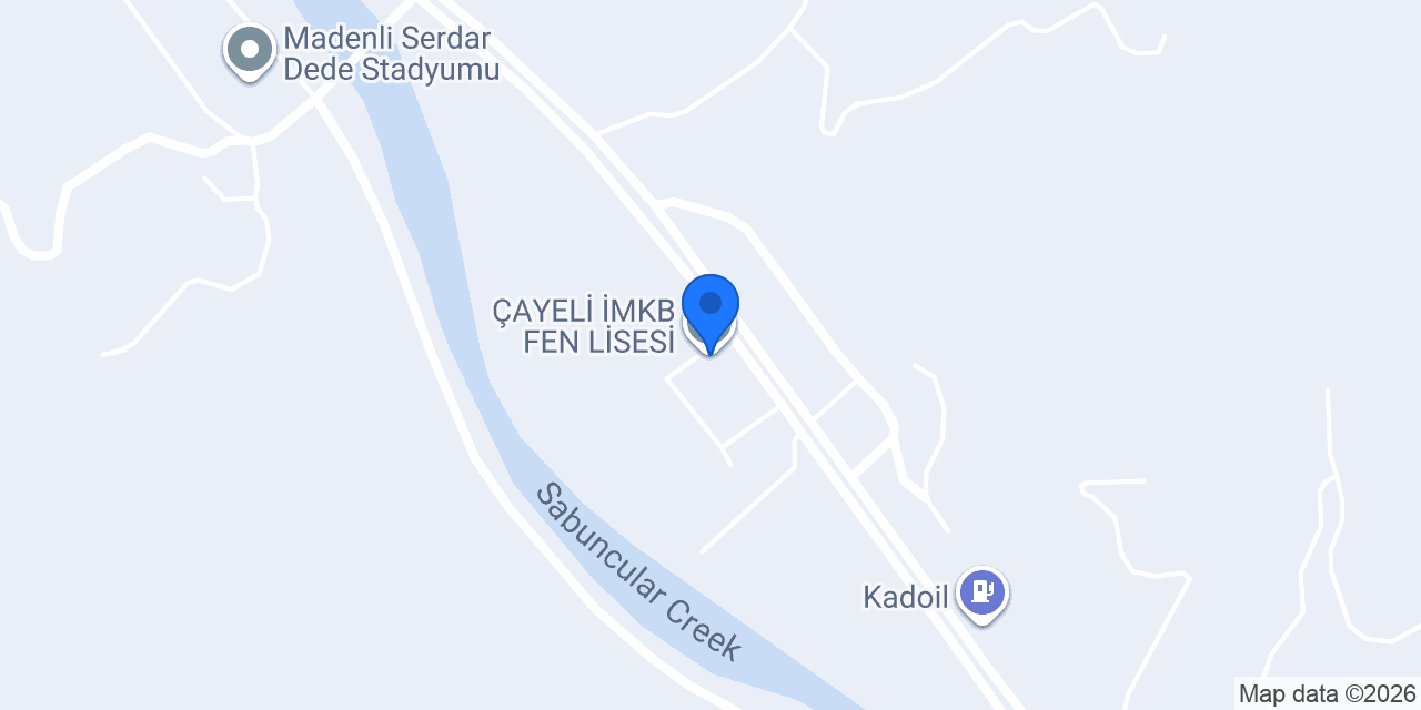 ÇAYELİ İMKB FEN LİSESİ konumu