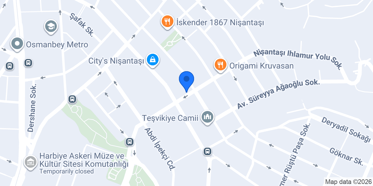Mandarin Nişantaşı konumu