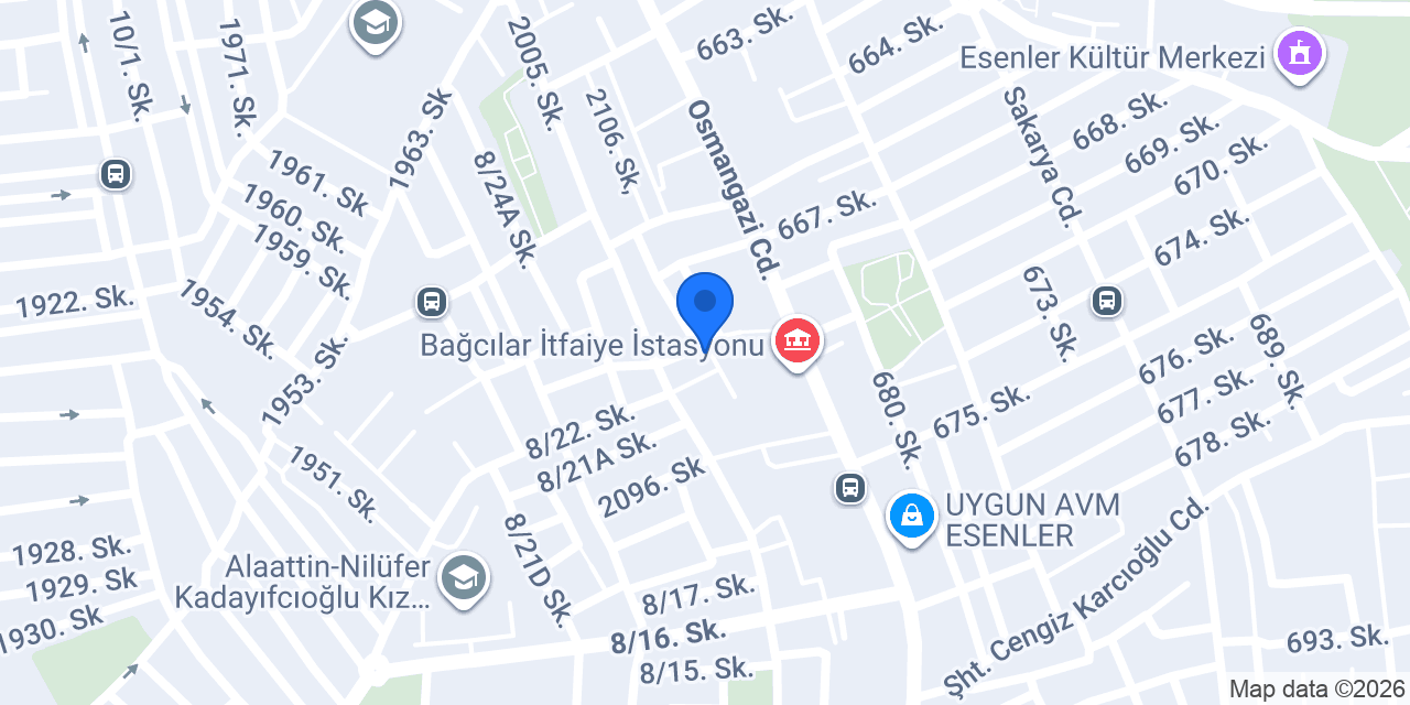 Bagcılar 17 nolu Asm konumu