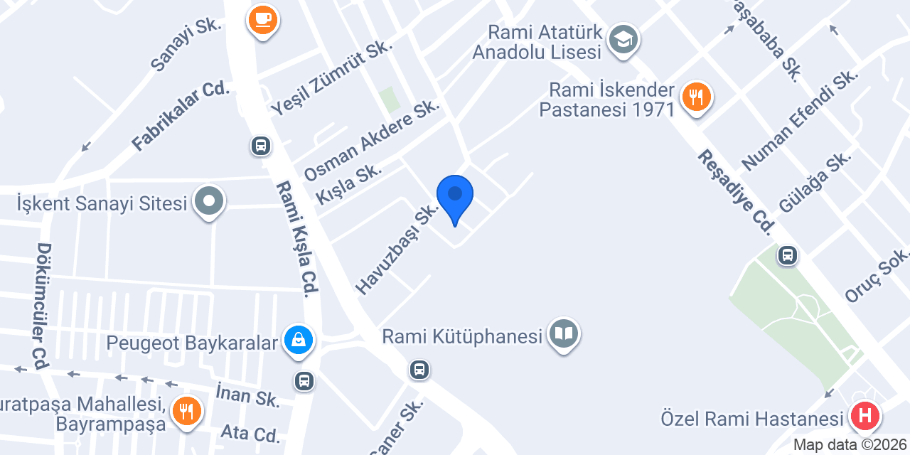 Ozan Oto Servis konumu