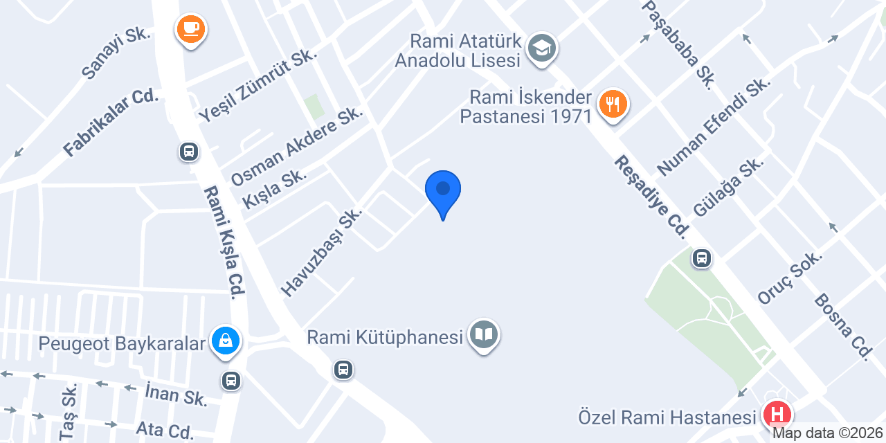 Saretem Toptan Satış Mağazası konumu