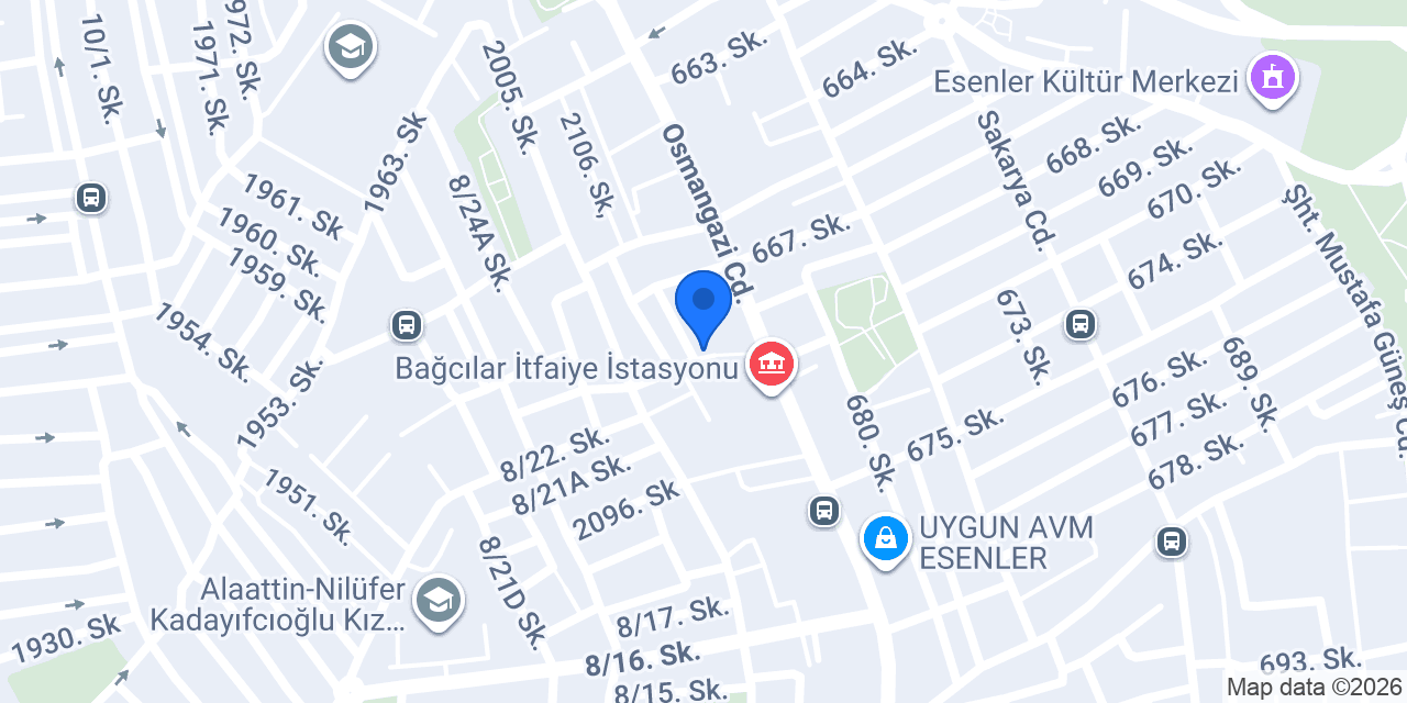 Papatya Eczanesi konumu