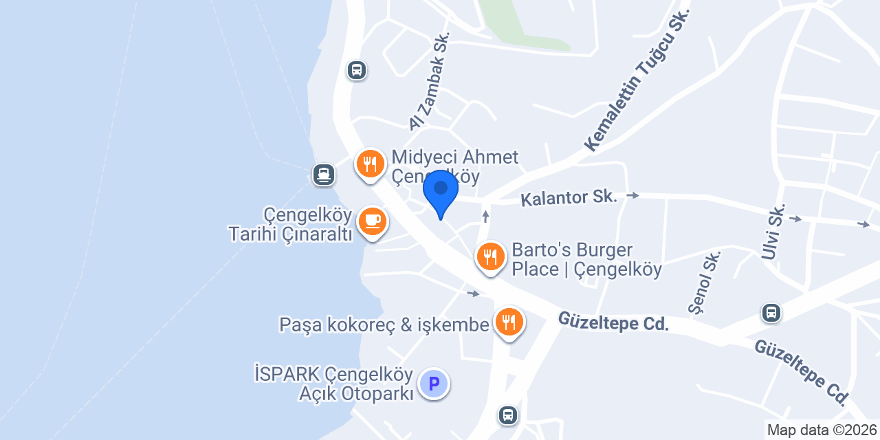 Arada Kahve Dükkanı Çengelköy konumu