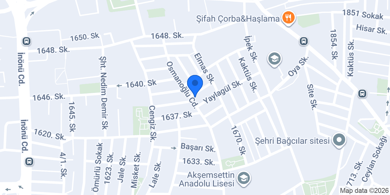 Marshall Madenoğlu Yapı konumu