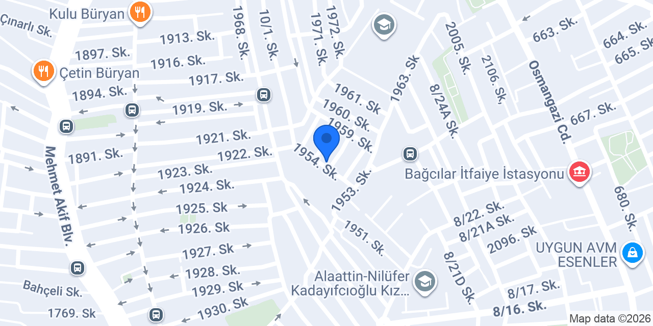 Sarı Çiçek Börek Salonu konumu