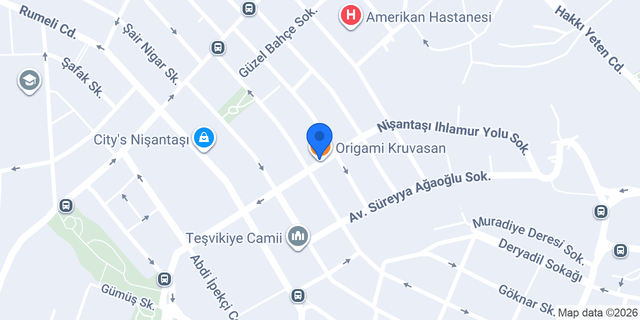 Origami Kruvasan konumu