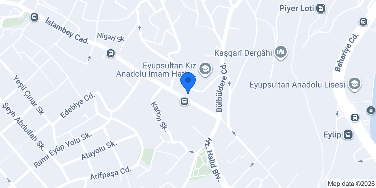 Eyüp İmam Hatip Lisesi konumu