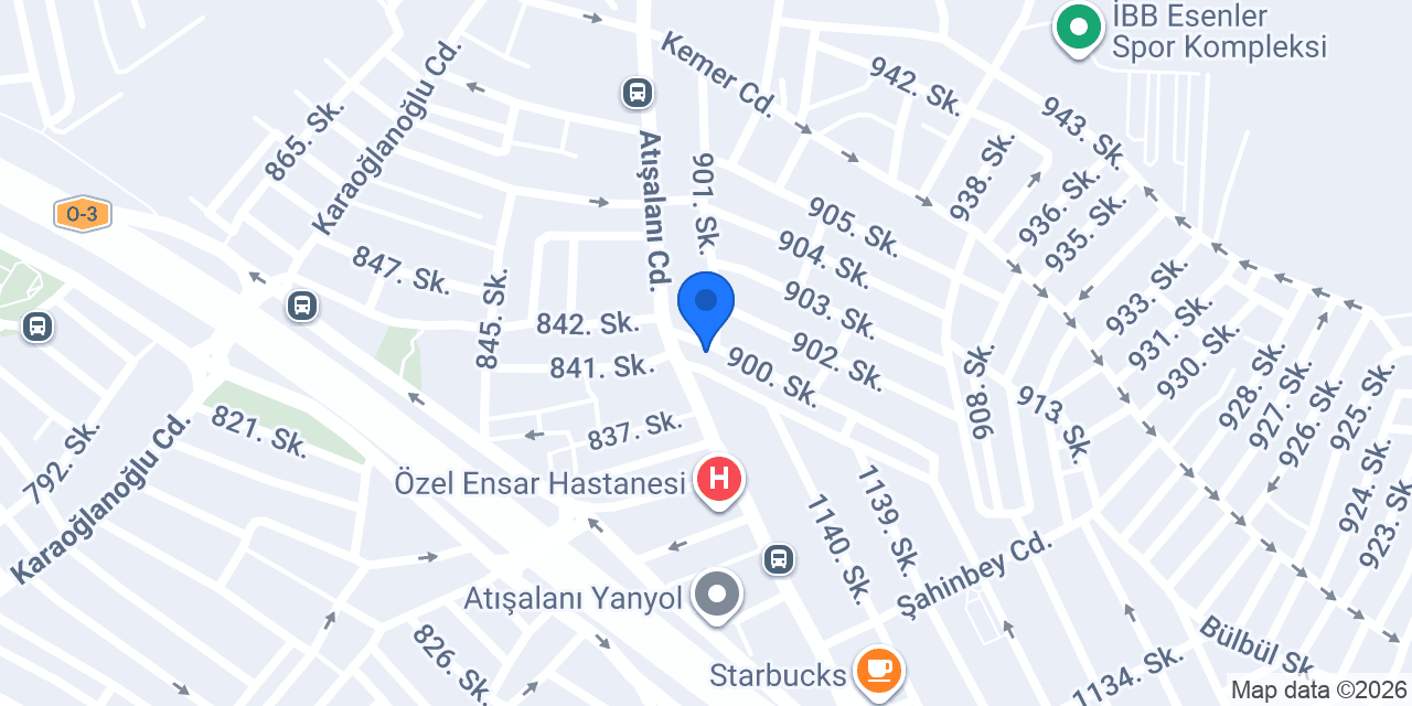 Paşa Döner Atışalanı konumu
