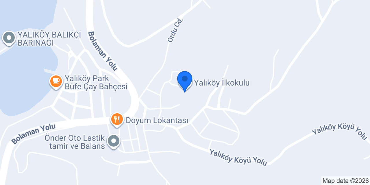 Yalıköy İlkokulu konumu