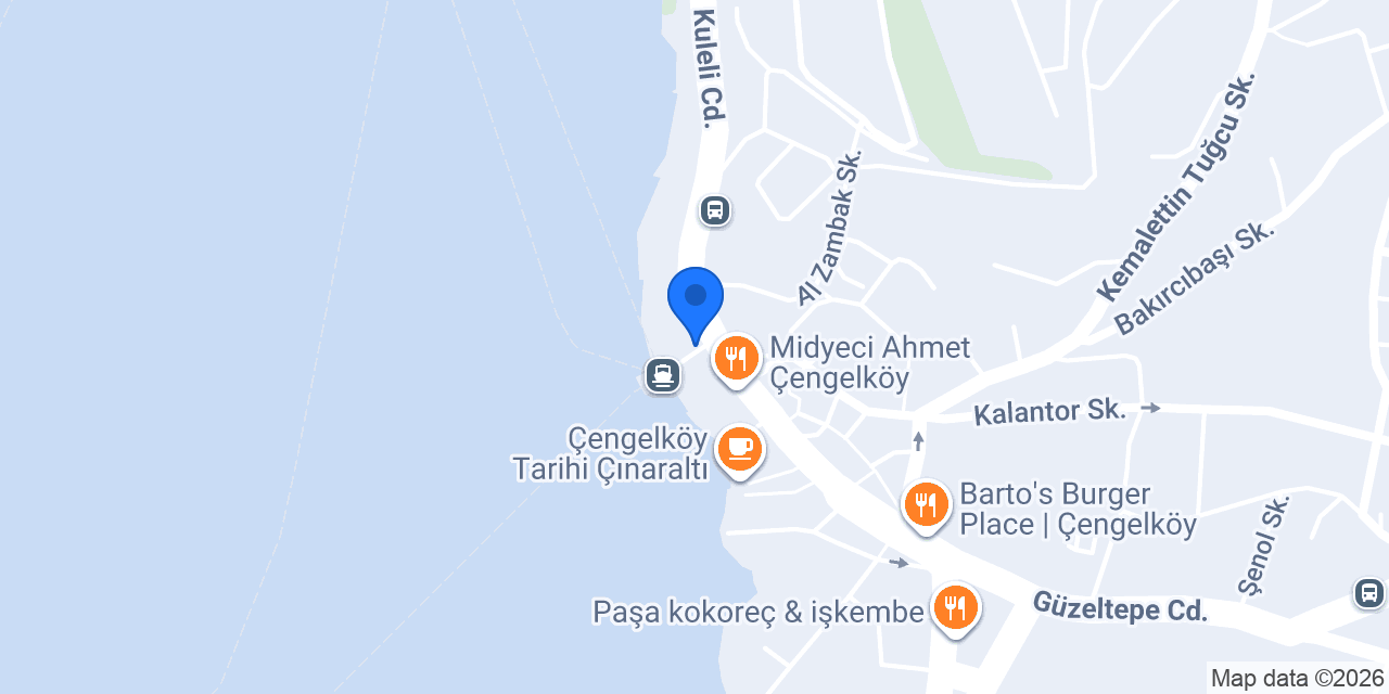 Şehir Hatları Çengelköy İskelesi konumu