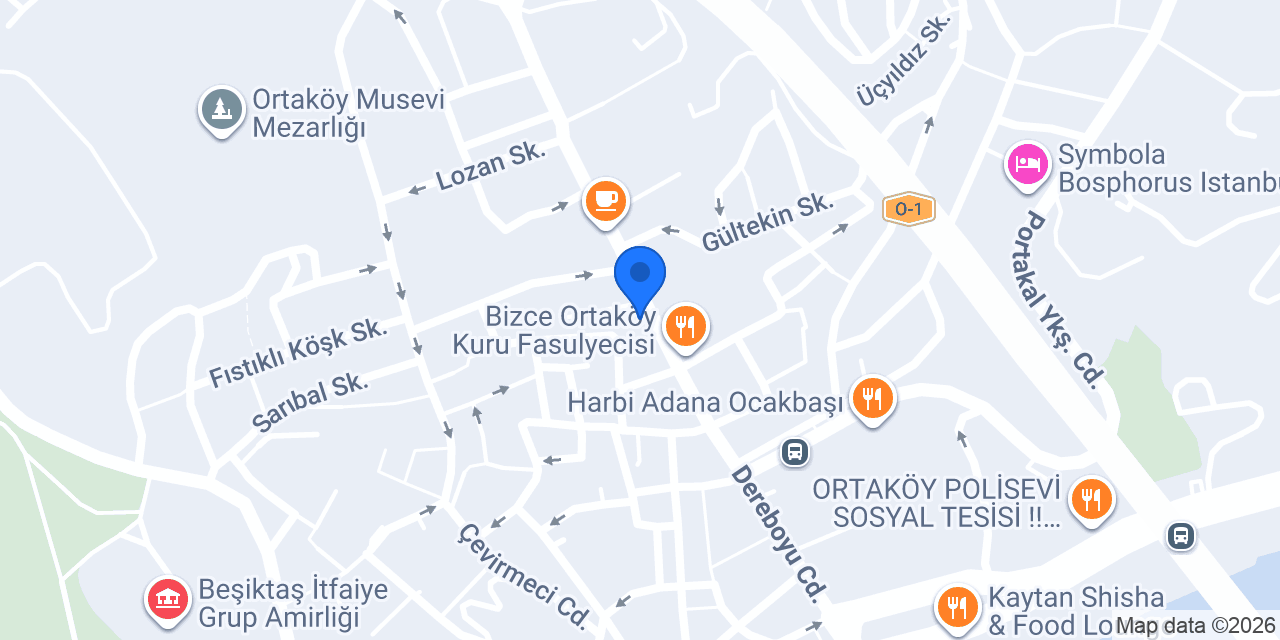 Aysu Pastanesi,Ortaköy konumu