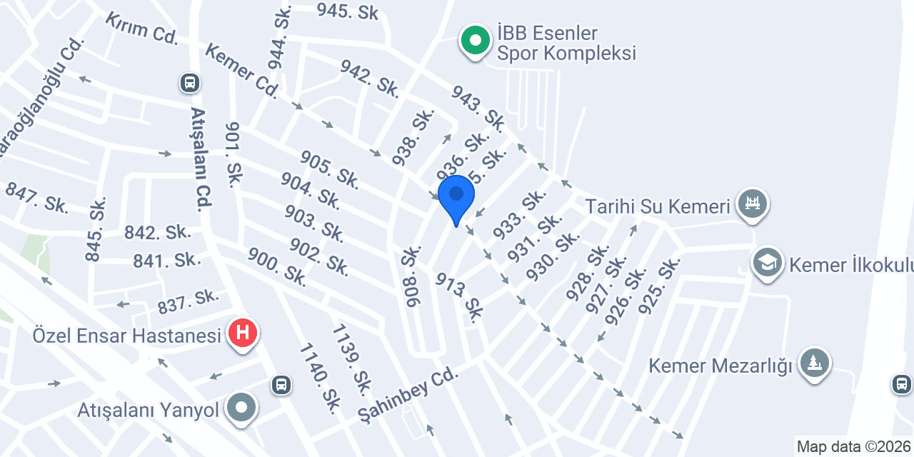 Çakıl Su Kaçağı Tespit Dekorasyon konumu