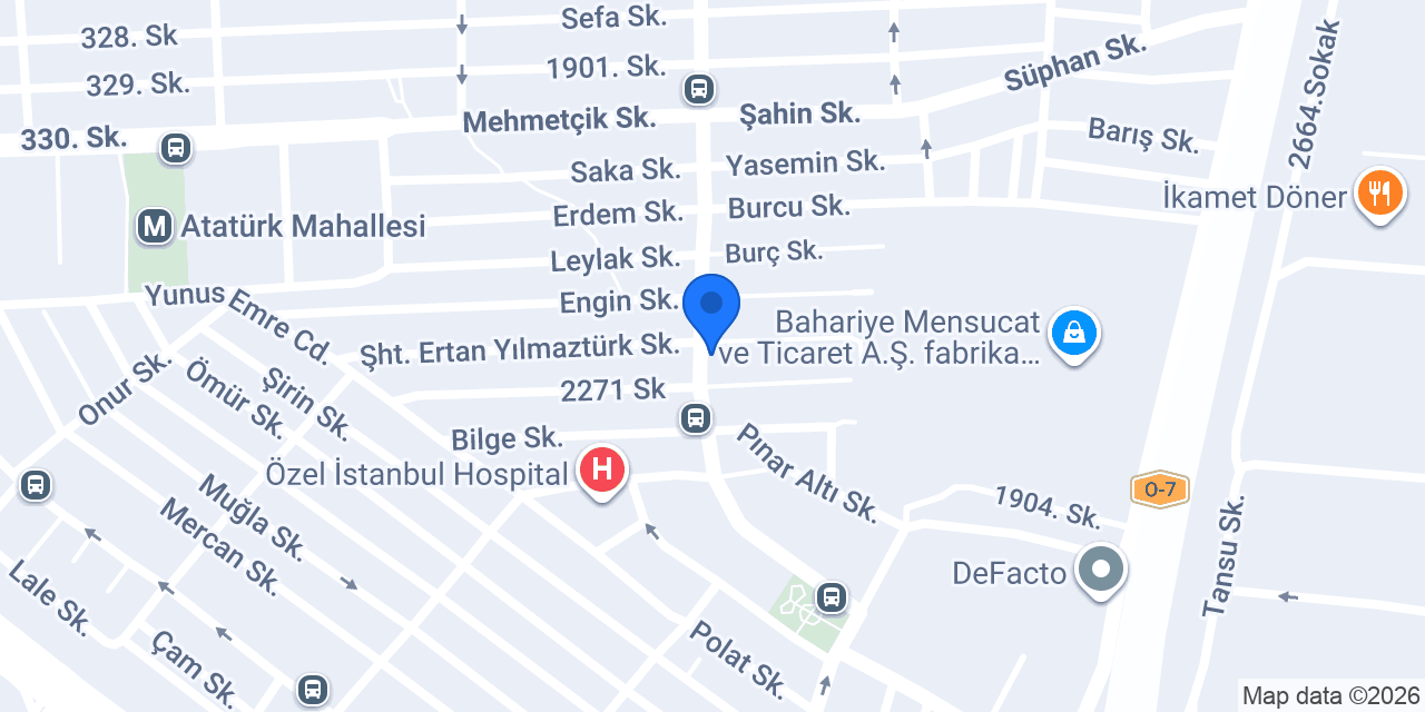 Dünyam Çiçekçilik konumu