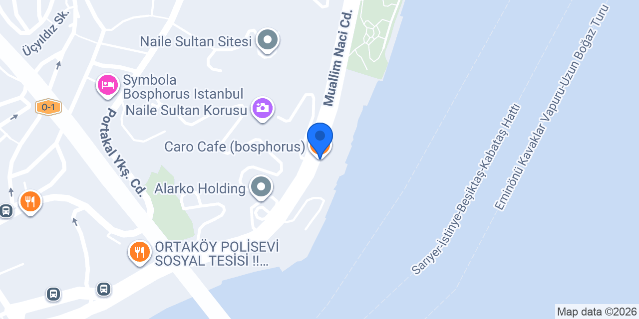 Caro Cafe (bosphorus) konumu