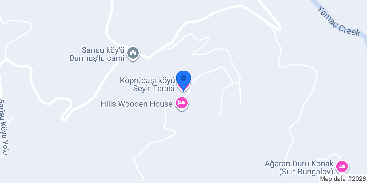 Köprübaşı köyü Seyir Terasi konumu
