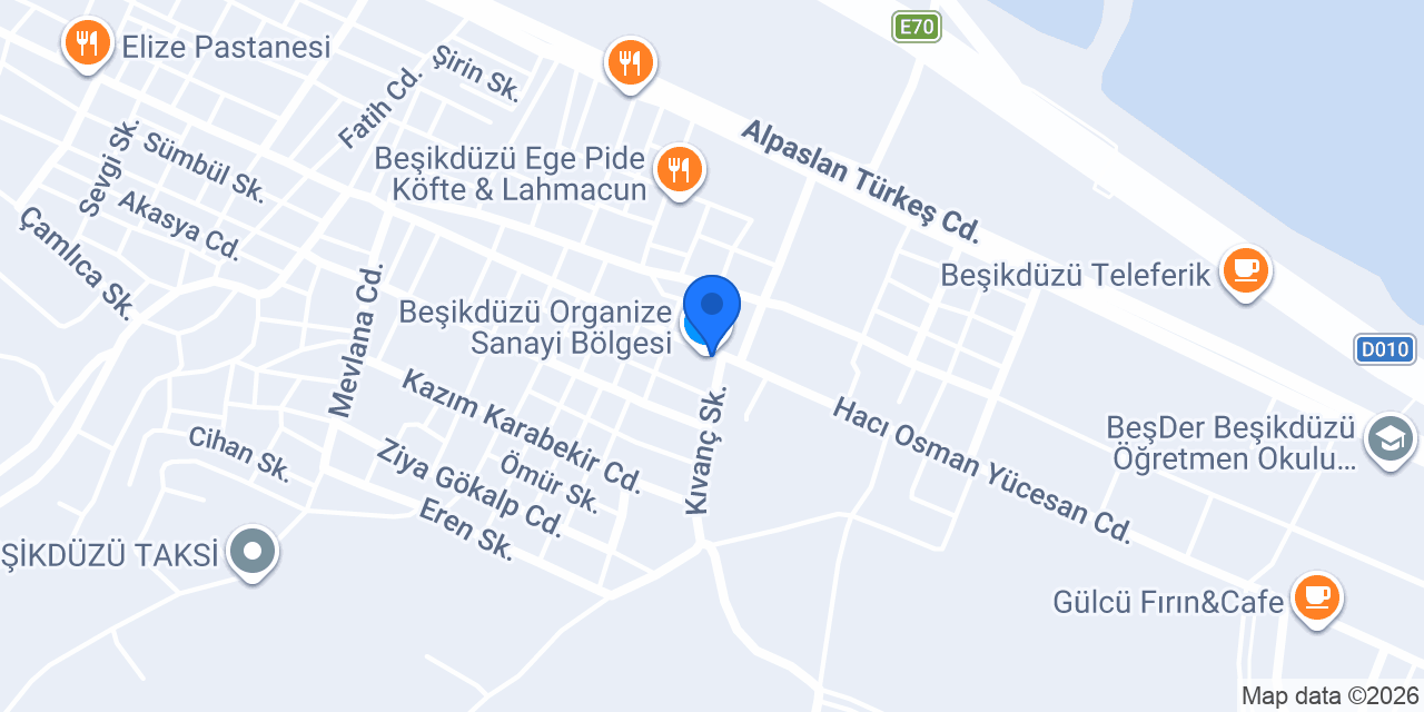 Oto Bekaroğlu konumu
