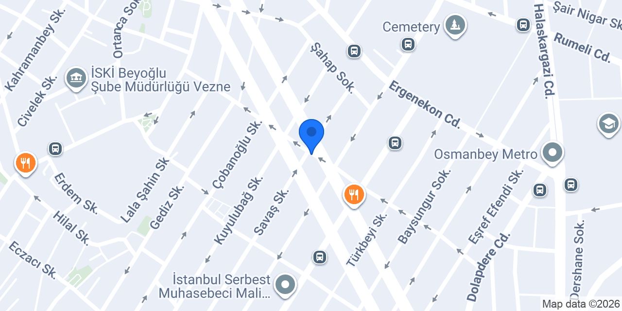 Üstün Palmie Pastanesi konumu
