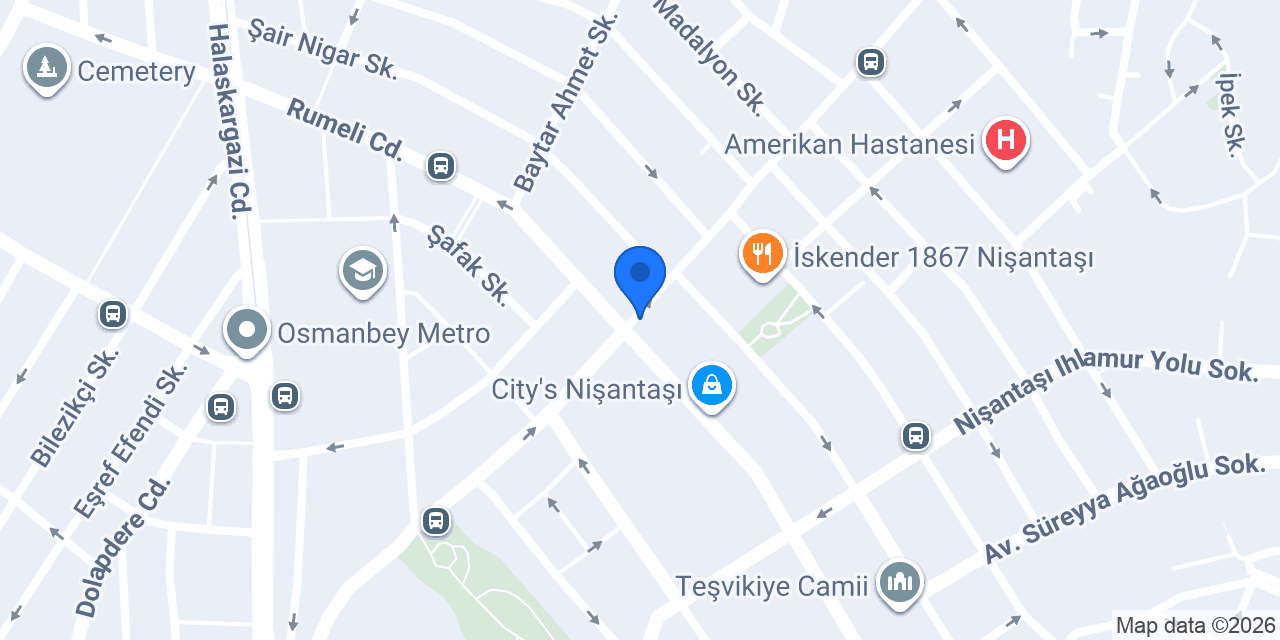 Murat Optik Nişantaşı konumu
