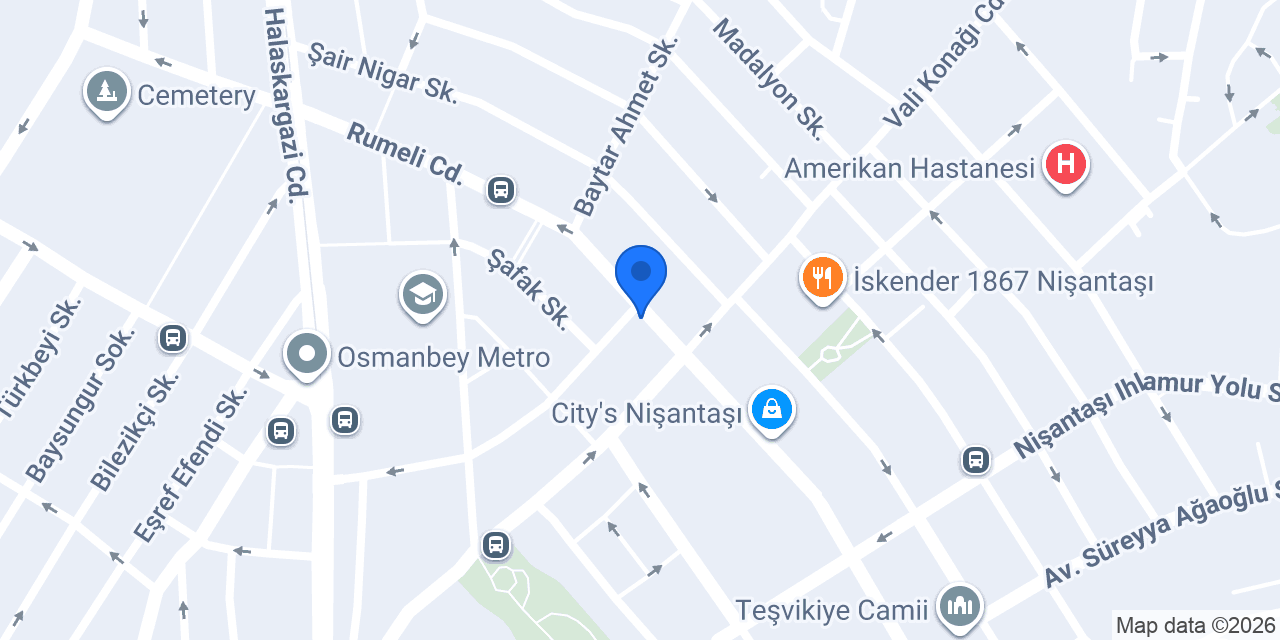 Halkbank Nişantaşı Şubesi konumu