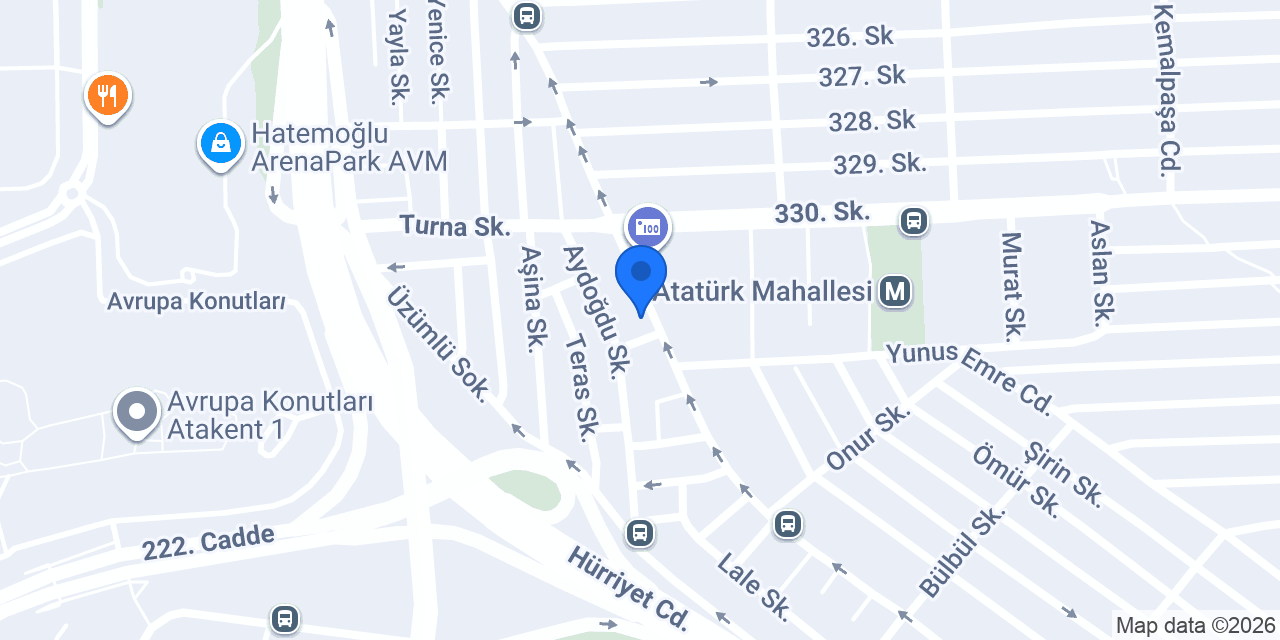 Alya cafe ikitelli konumu