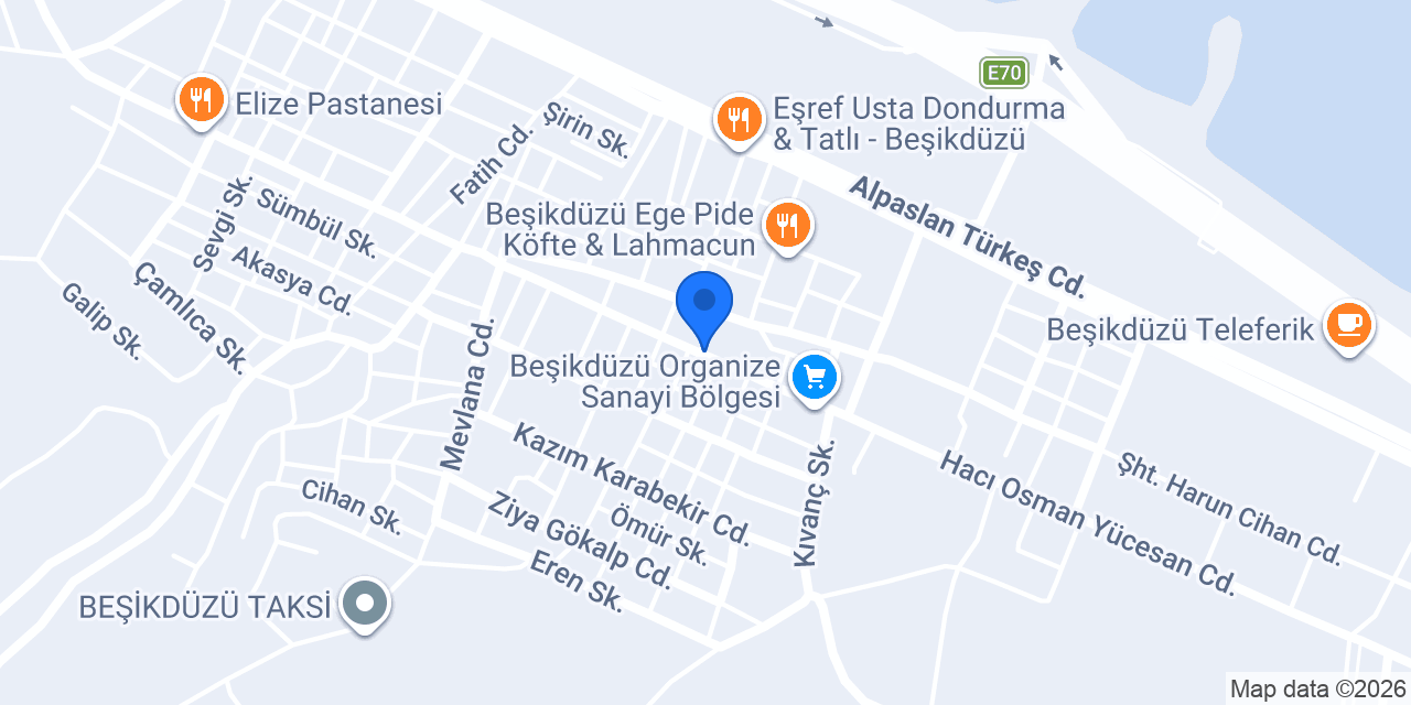 Yavuz Rent A Car konumu