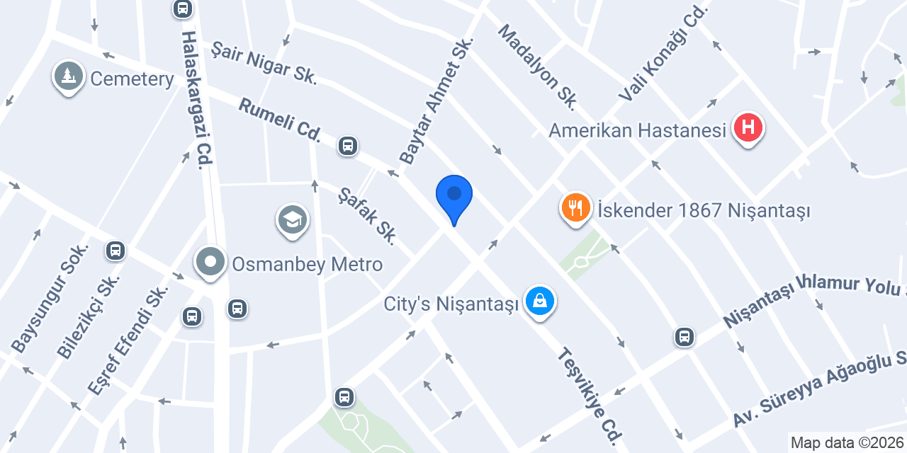 Yuka Studio Nişantaşı konumu