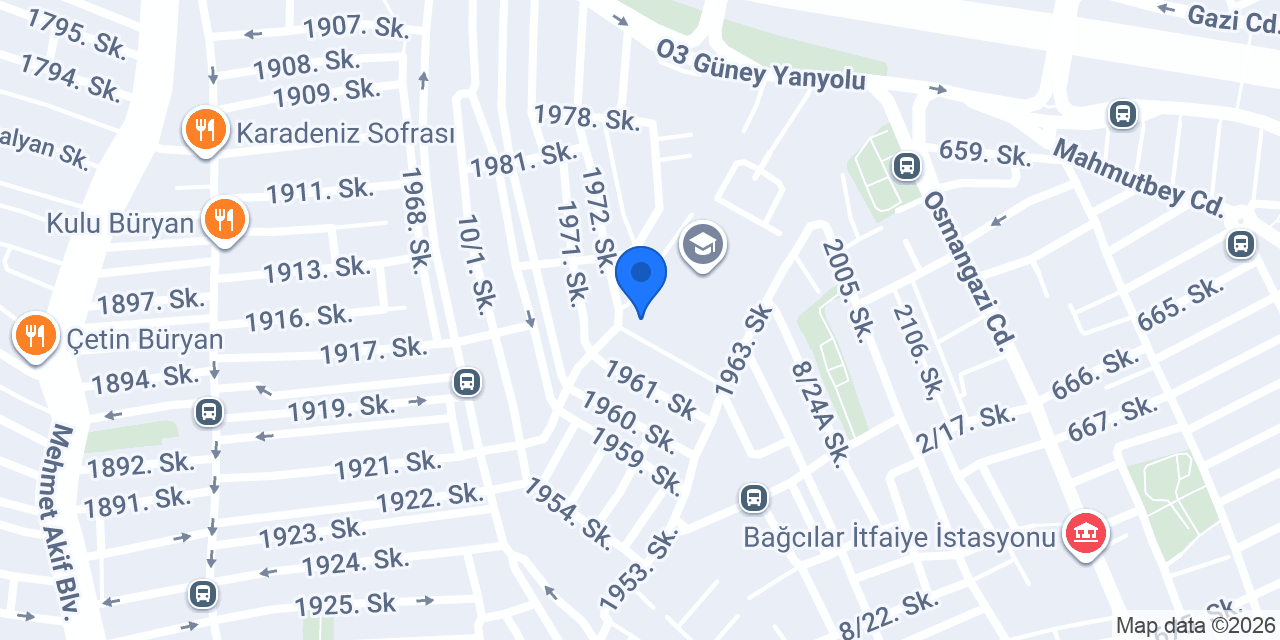 Özel Çınar Park Anaokulu konumu