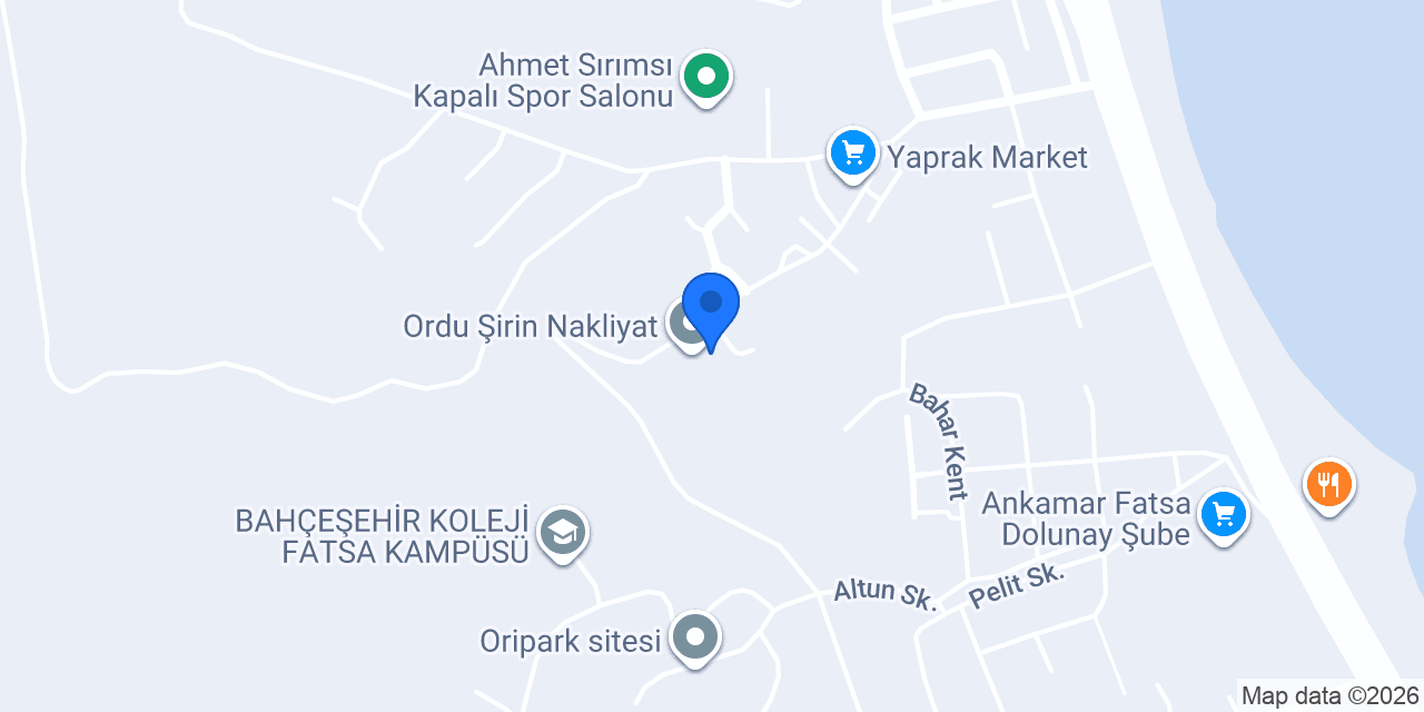 ŞAH MARKET konumu