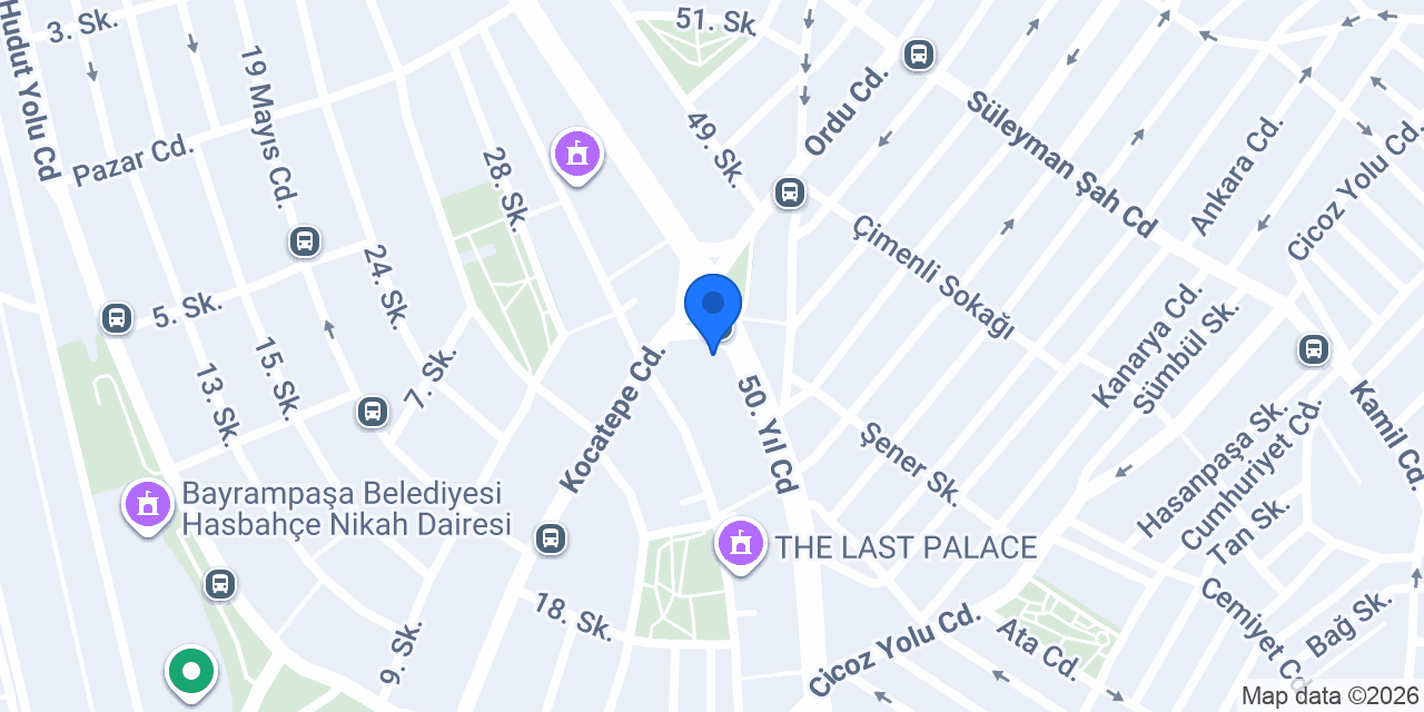 Beşli Tesisat konumu