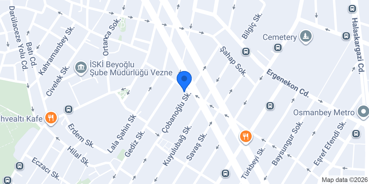 Gündüzoğlu Baklavaları Baruthane konumu