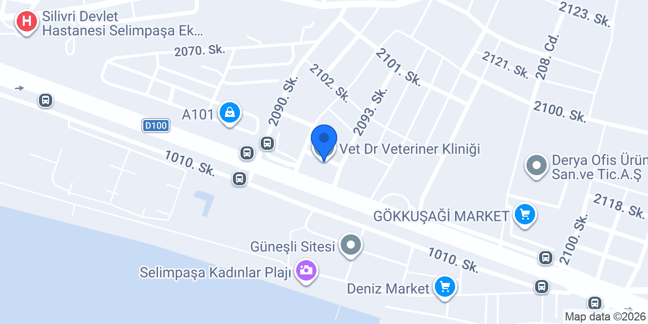 Vet Dr Veteriner Kliniği konumu